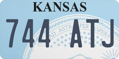 KS license plate 744ATJ