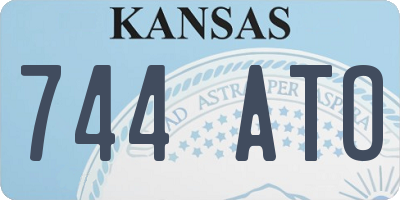 KS license plate 744ATO