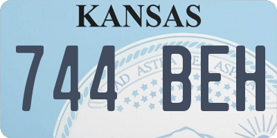 KS license plate 744BEH