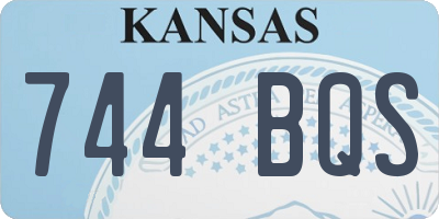 KS license plate 744BQS