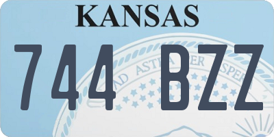 KS license plate 744BZZ