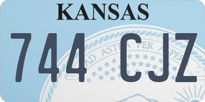 KS license plate 744CJZ