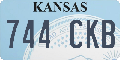 KS license plate 744CKB