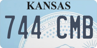 KS license plate 744CMB