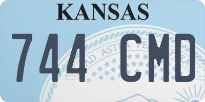 KS license plate 744CMD