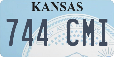 KS license plate 744CMI