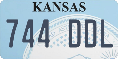 KS license plate 744DDL