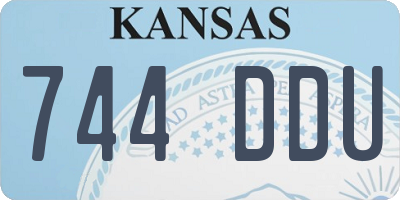 KS license plate 744DDU