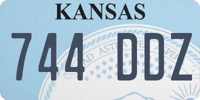 KS license plate 744DDZ