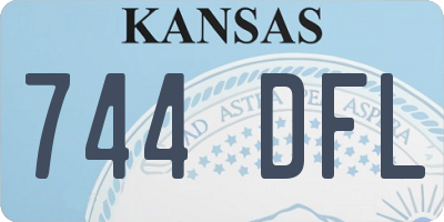 KS license plate 744DFL