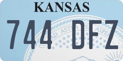 KS license plate 744DFZ