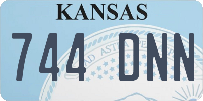 KS license plate 744DNN