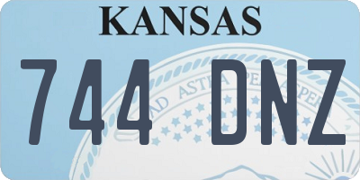 KS license plate 744DNZ