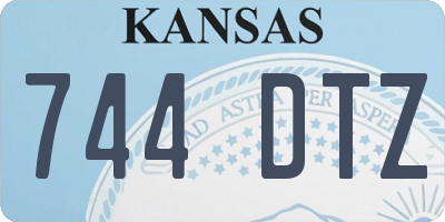 KS license plate 744DTZ