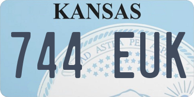 KS license plate 744EUK