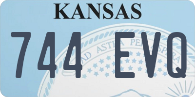 KS license plate 744EVQ