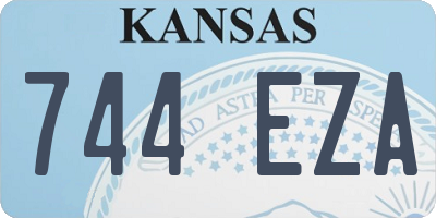 KS license plate 744EZA