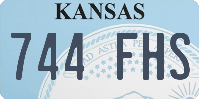KS license plate 744FHS