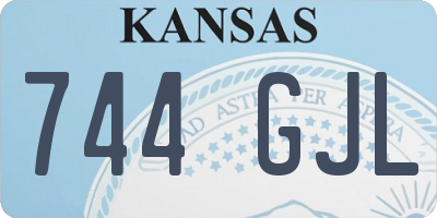 KS license plate 744GJL