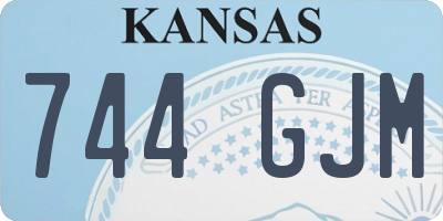 KS license plate 744GJM