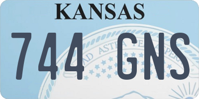 KS license plate 744GNS