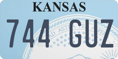 KS license plate 744GUZ