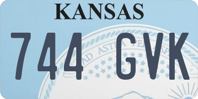 KS license plate 744GVK