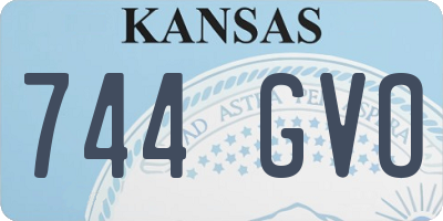 KS license plate 744GVO