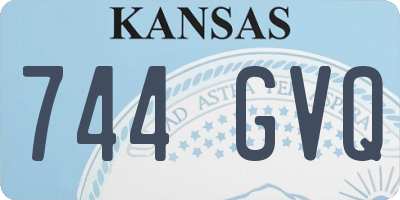 KS license plate 744GVQ