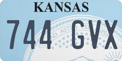 KS license plate 744GVX