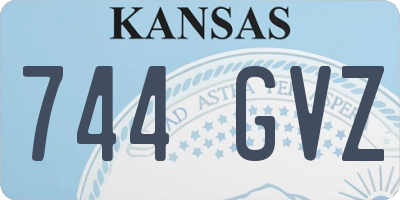 KS license plate 744GVZ