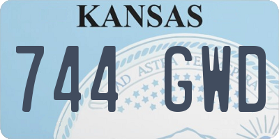 KS license plate 744GWD
