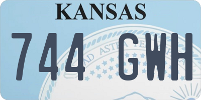 KS license plate 744GWH