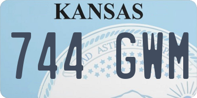 KS license plate 744GWM