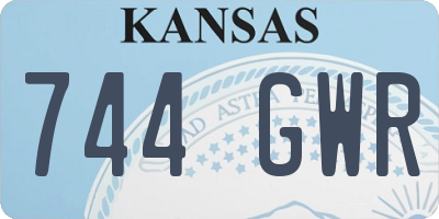 KS license plate 744GWR