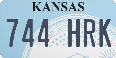 KS license plate 744HRK