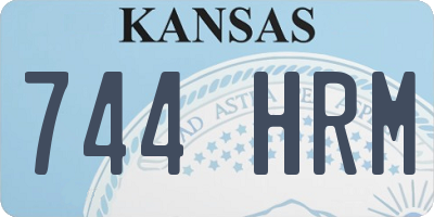 KS license plate 744HRM