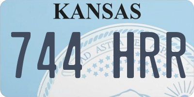 KS license plate 744HRR