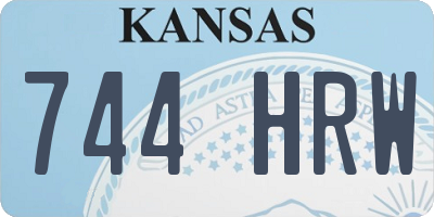 KS license plate 744HRW