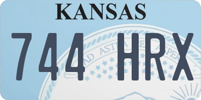 KS license plate 744HRX