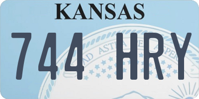 KS license plate 744HRY