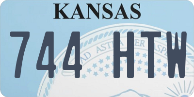 KS license plate 744HTW