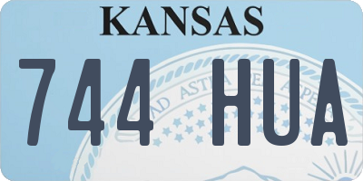 KS license plate 744HUA