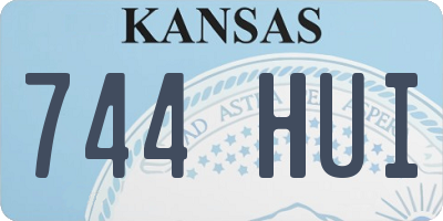 KS license plate 744HUI