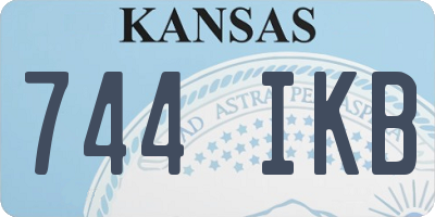 KS license plate 744IKB