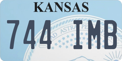 KS license plate 744IMB