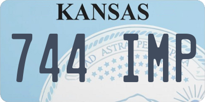 KS license plate 744IMP