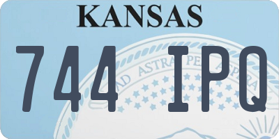 KS license plate 744IPQ