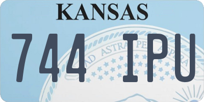 KS license plate 744IPU