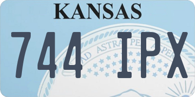 KS license plate 744IPX